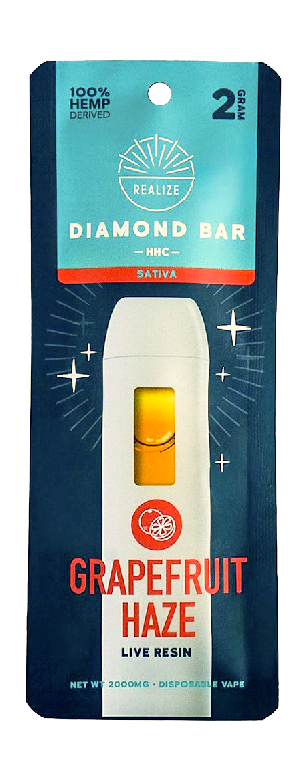 Realize HHC Diamond Bar, Grapefruit Haze - Disposable Vape
