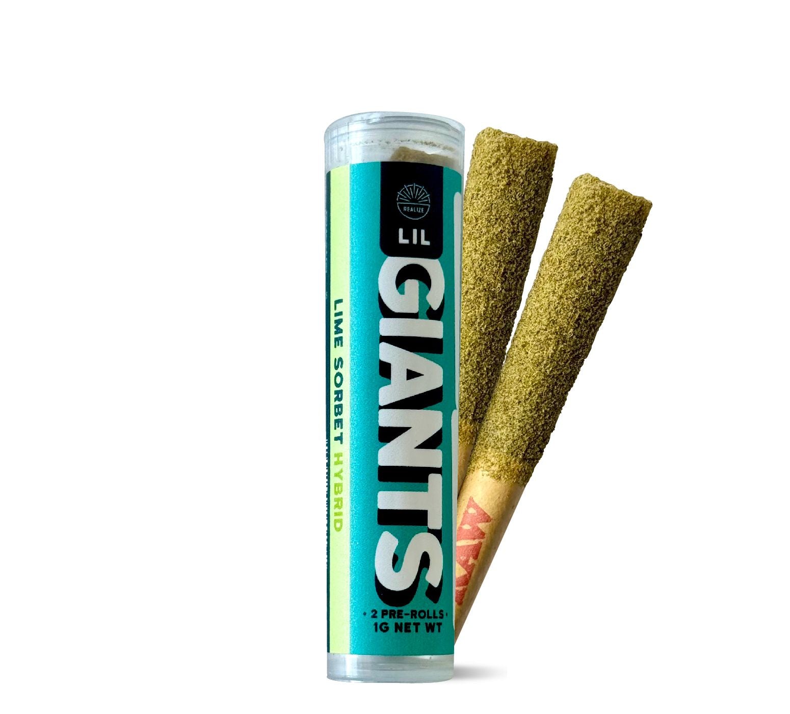 Realize Lil Giants Pre-Rolls, Lime Sorbet, 0.5g x 2