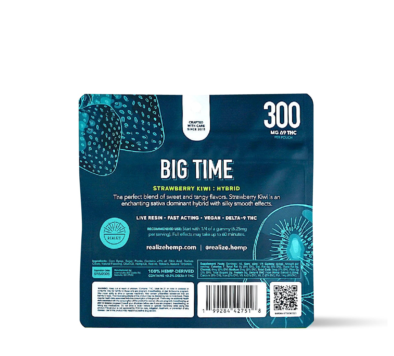 Realize BIG TIME Gummies, Strawberry Kiwi - Strawberry Kiwi